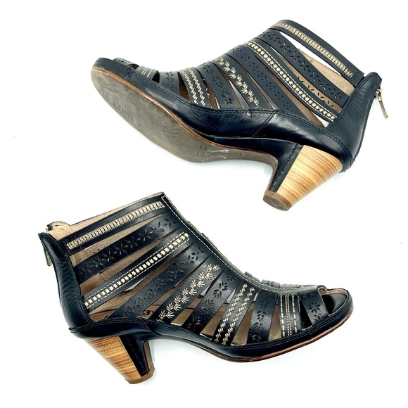 Pikolinos Java Leather Heels Sandals - Picture 4 of 12